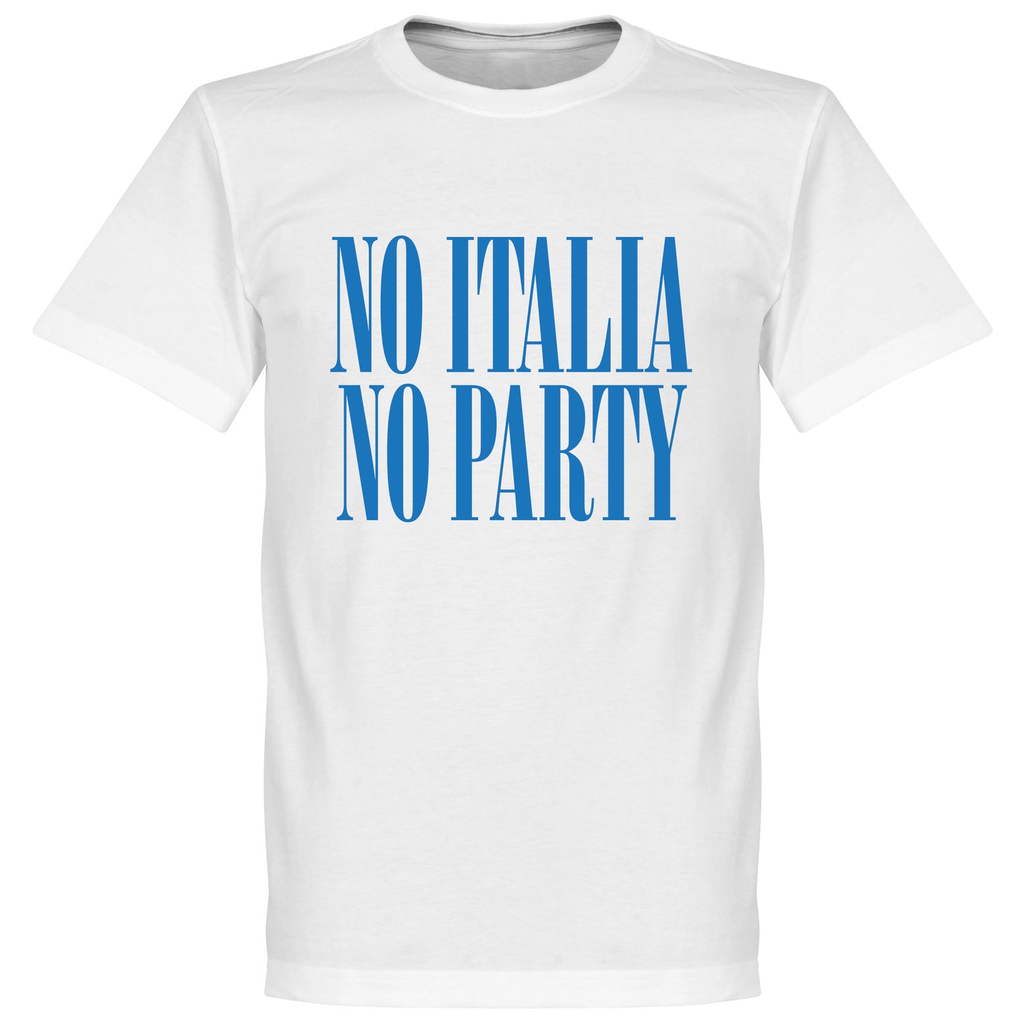 No Italia No Party T-Shirt - White