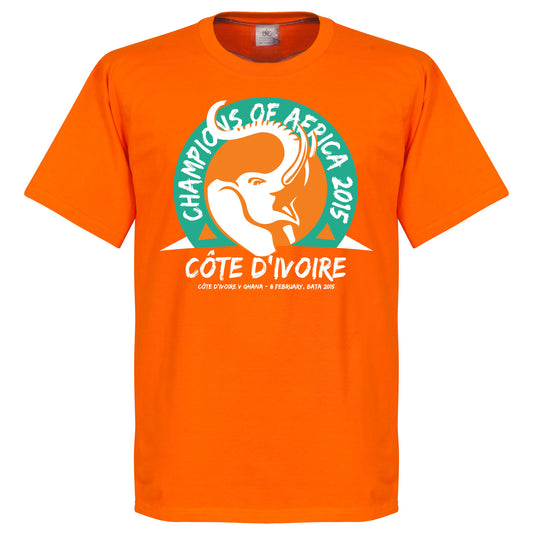 2015 Ivory Coast Champions of Africa T-Shirt 2 - Orange