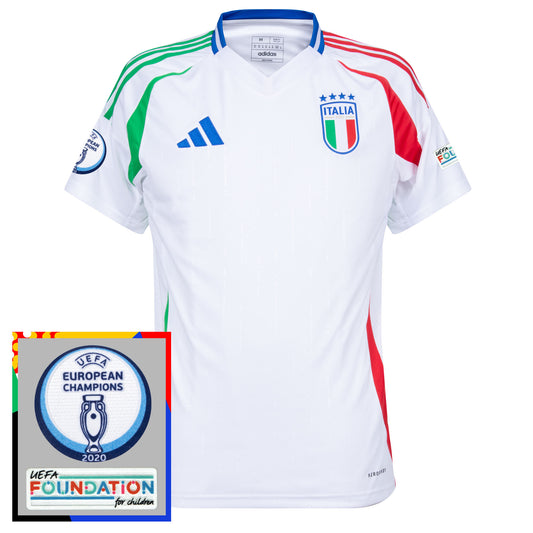adidas Italy Away Shirt 2024-2025 incl. Euro 2024 & Foundation Tournament Patches