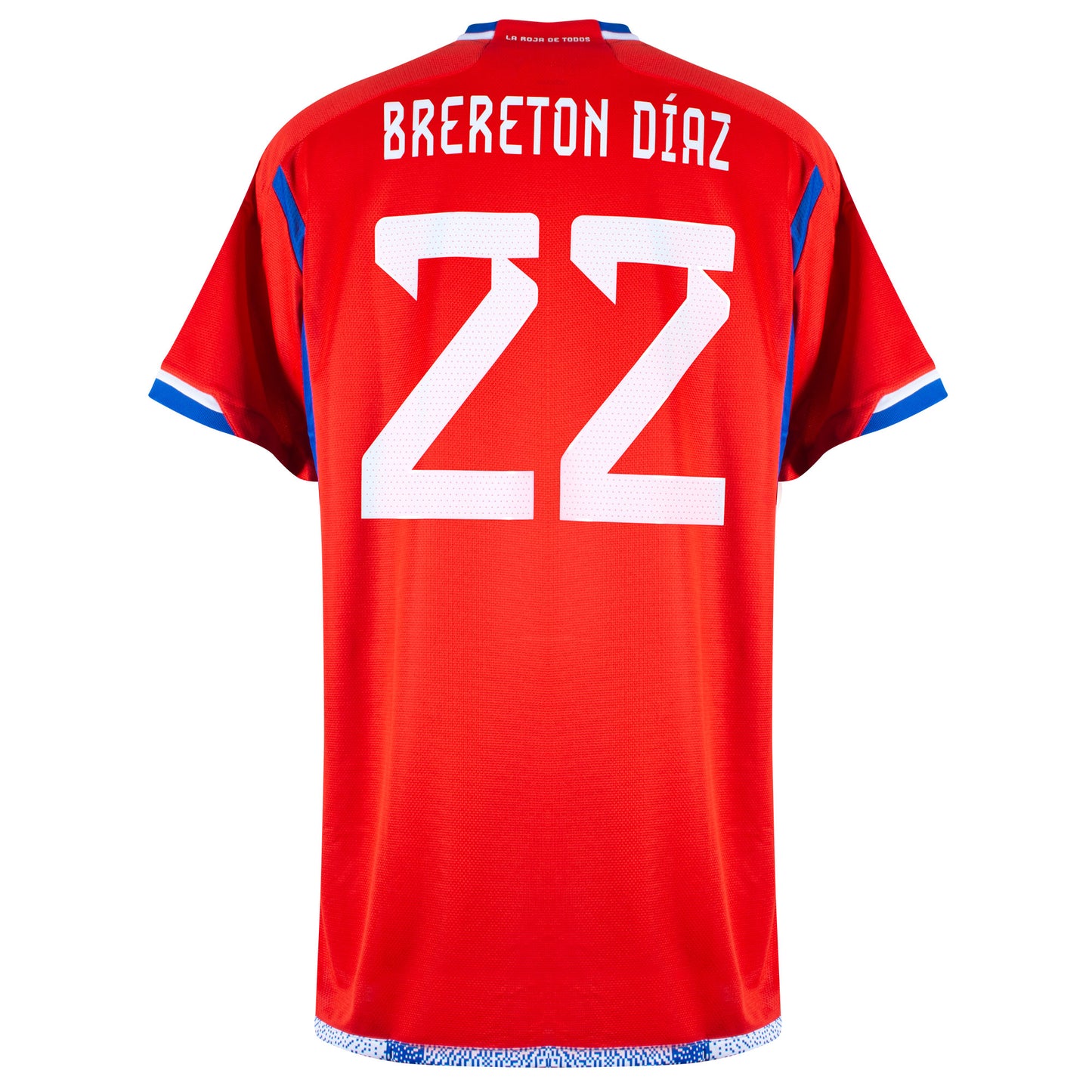 adidas Chile Home Brereton Díaz 22 Shirt 2022-2023 (Official Printing)