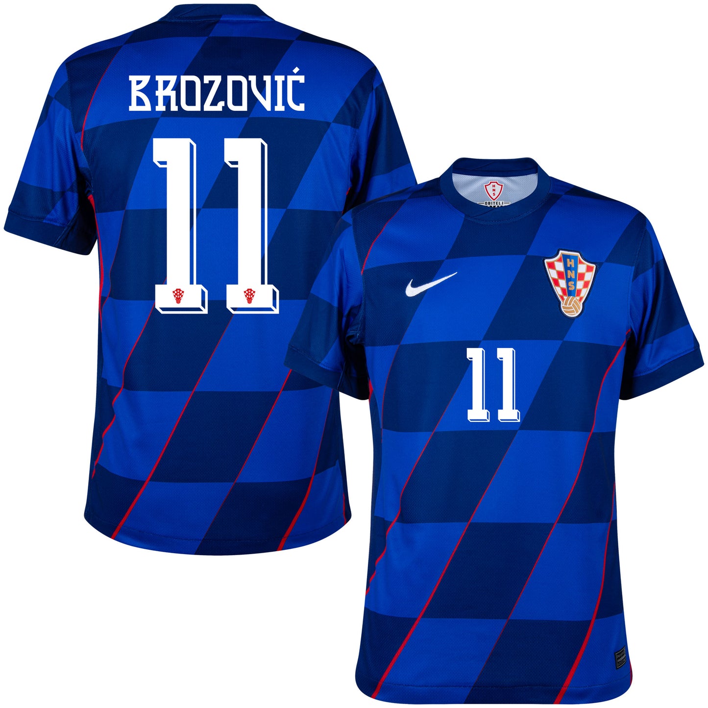 Nike Croatia Away Brozović 11 Shirt 2024-2025 (Official Printing)