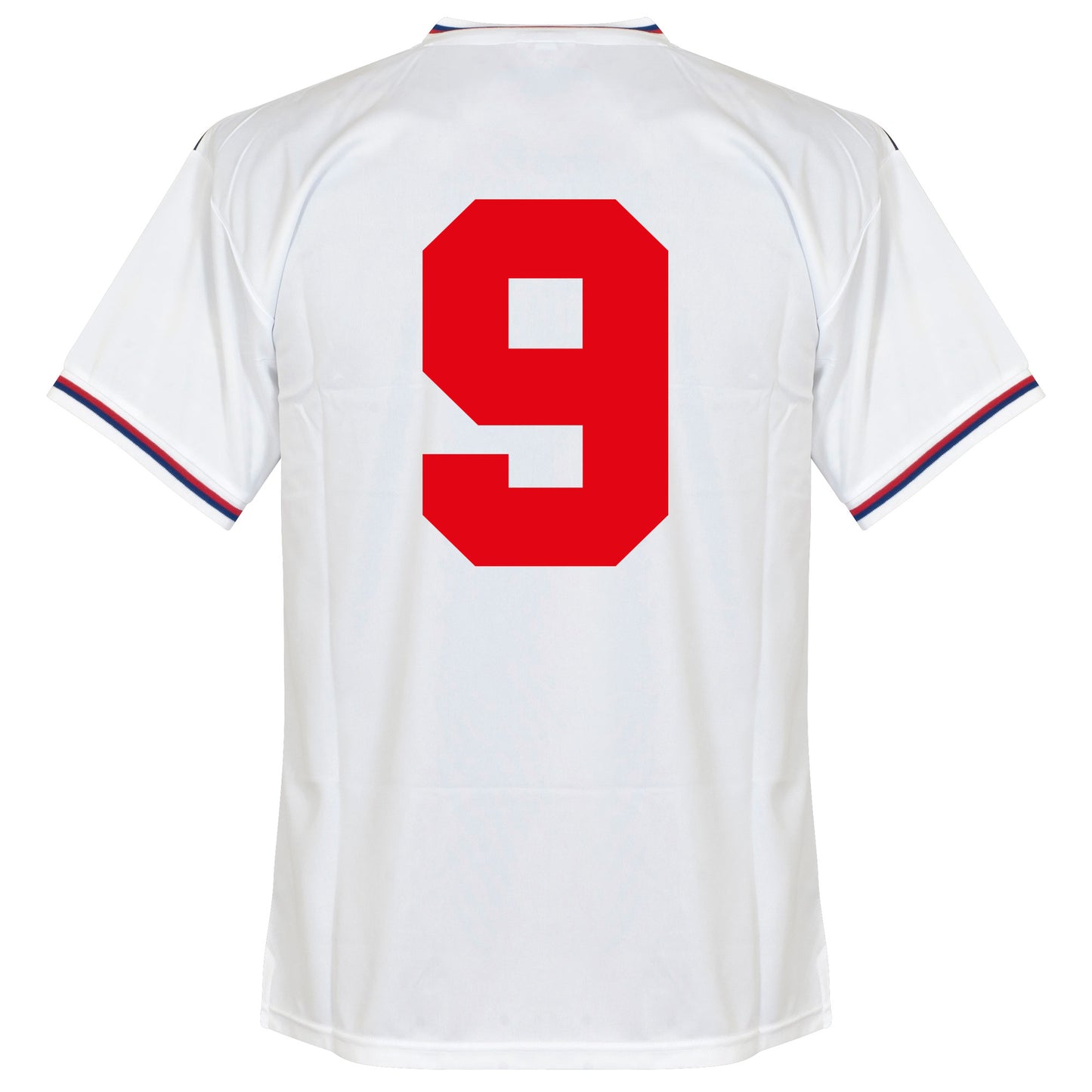 Score Draw England Home No.9 Retro Shirt World Cup 1982 (Retro Flock Printing)