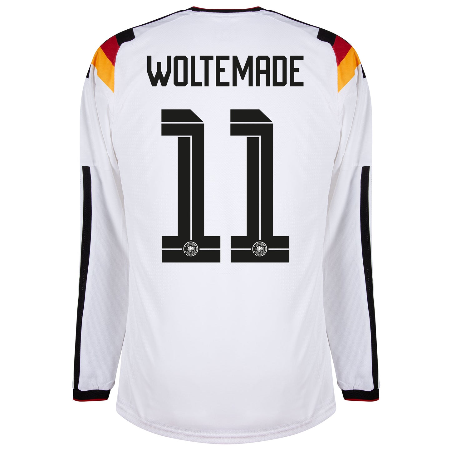 adidas Germany Authentic Home L/S Woltemade 11 Shirt 2026-2027 (Official Printing)