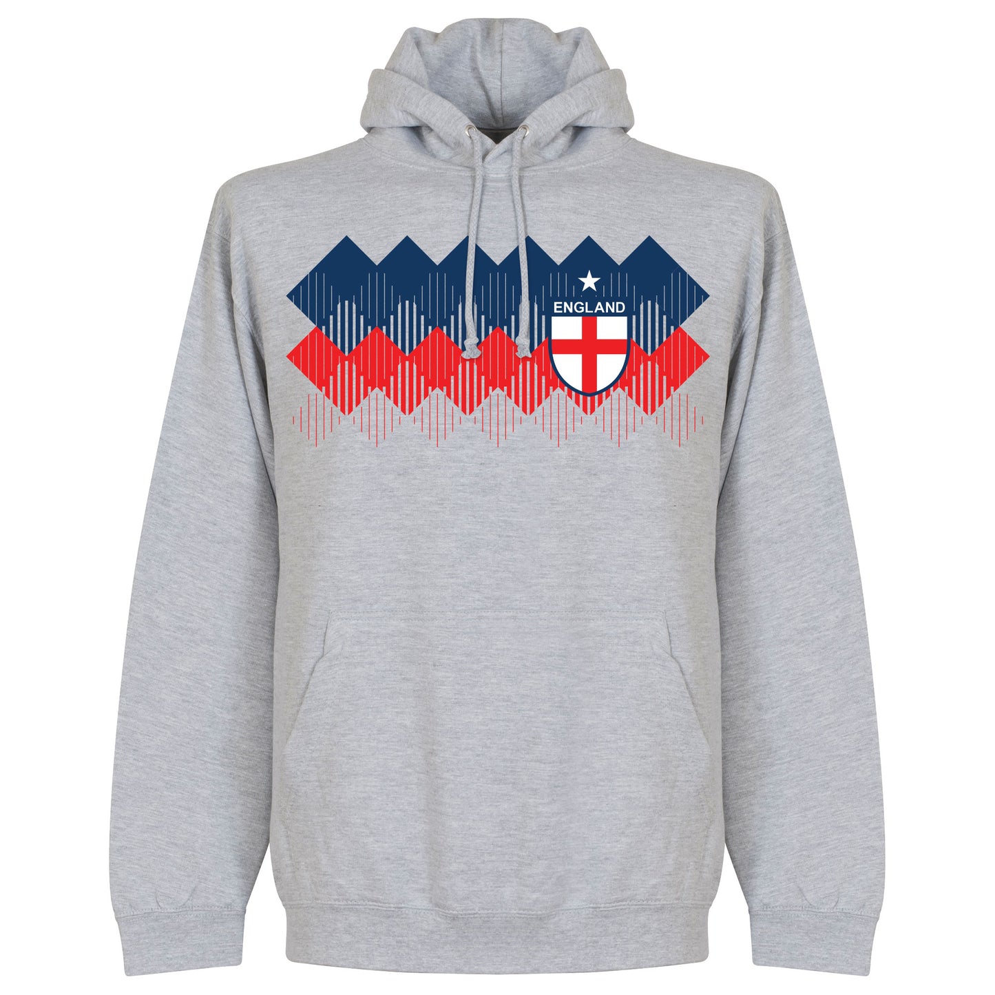 England 2018 Pattern Kids Hoodie - Grey