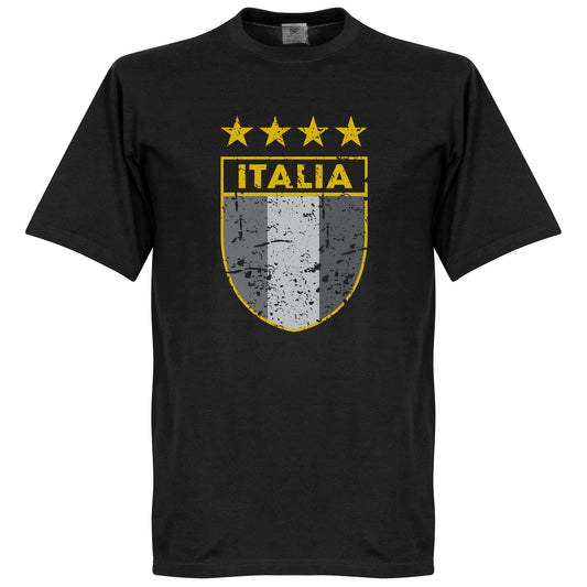 Italy Gold Star Vintage KIDS T-Shirt - Black