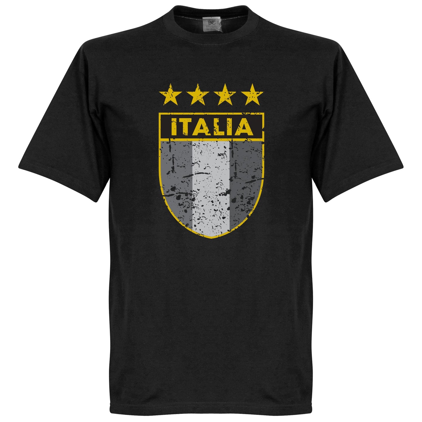 Italy Gold Star Vintage Crest T-shirt