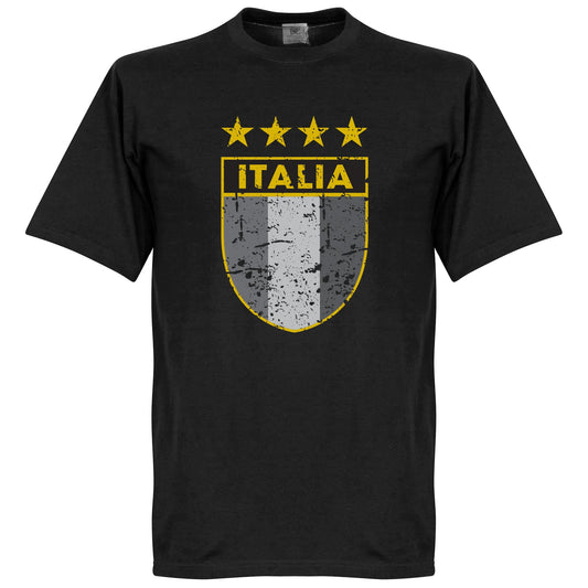 Italy Gold Star Vintage Crest T-shirt