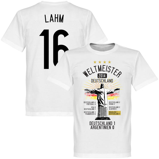 Germany Road To Victory Lahm T-Shirt - White