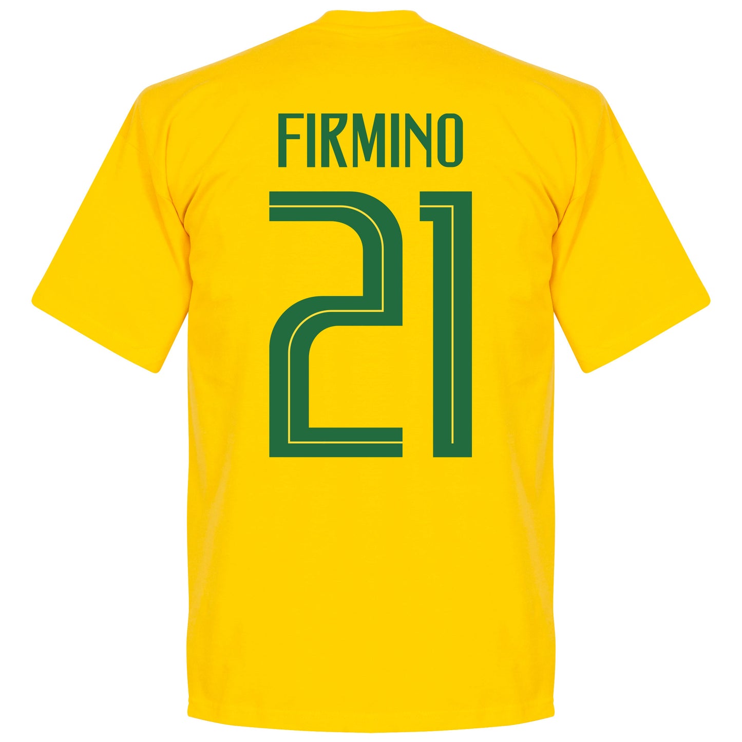 Brasil Firmino 21 Team T-Shirt - Yellow