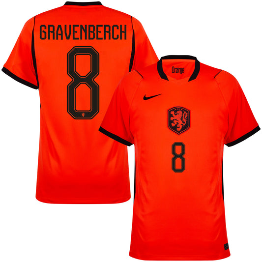Nike Holland Home Gravenberch 8 Shirt 2026-2027 (Official Printing)