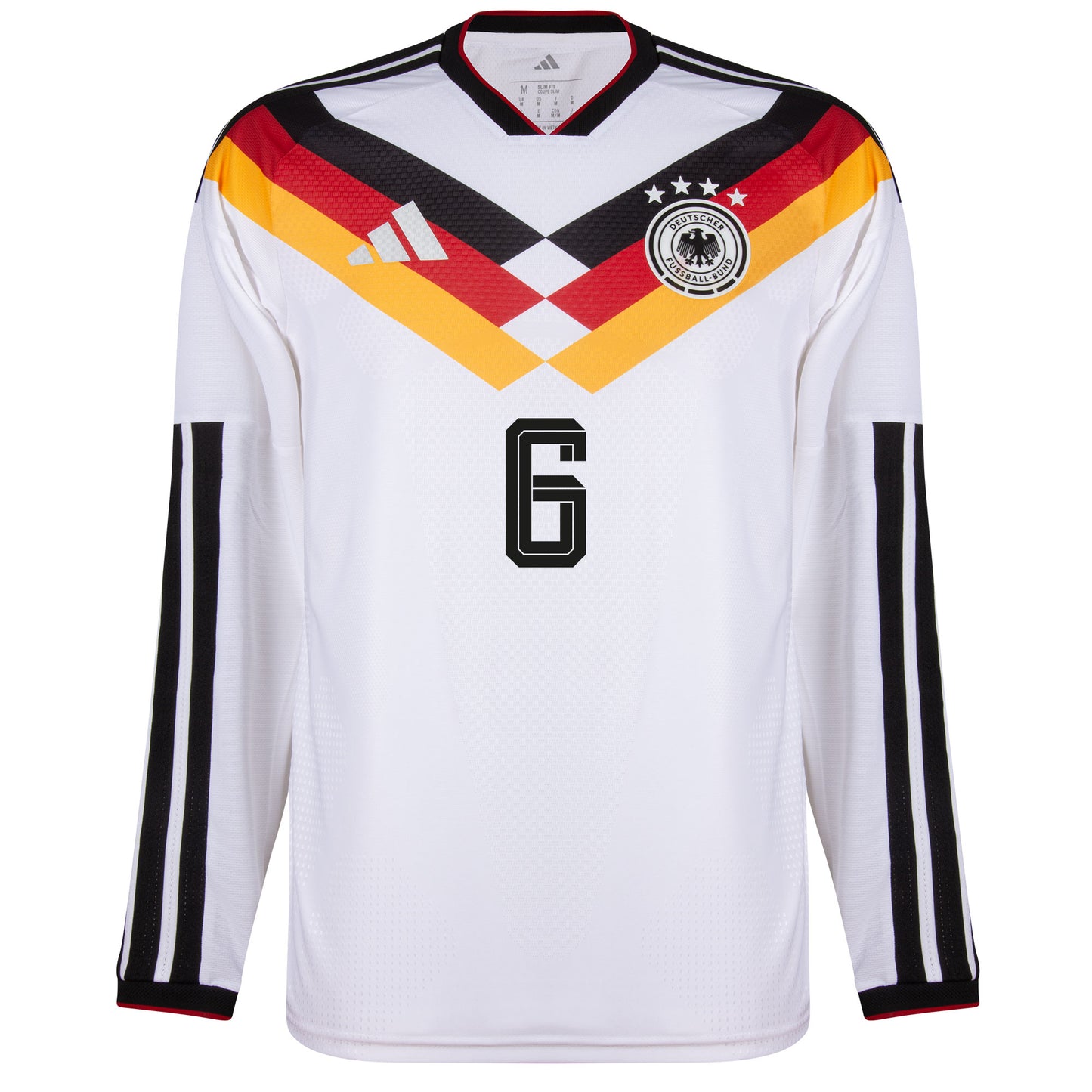 adidas Germany Authentic Home L/S Kimmich 6 Shirt 2026-2027 (Official Printing)