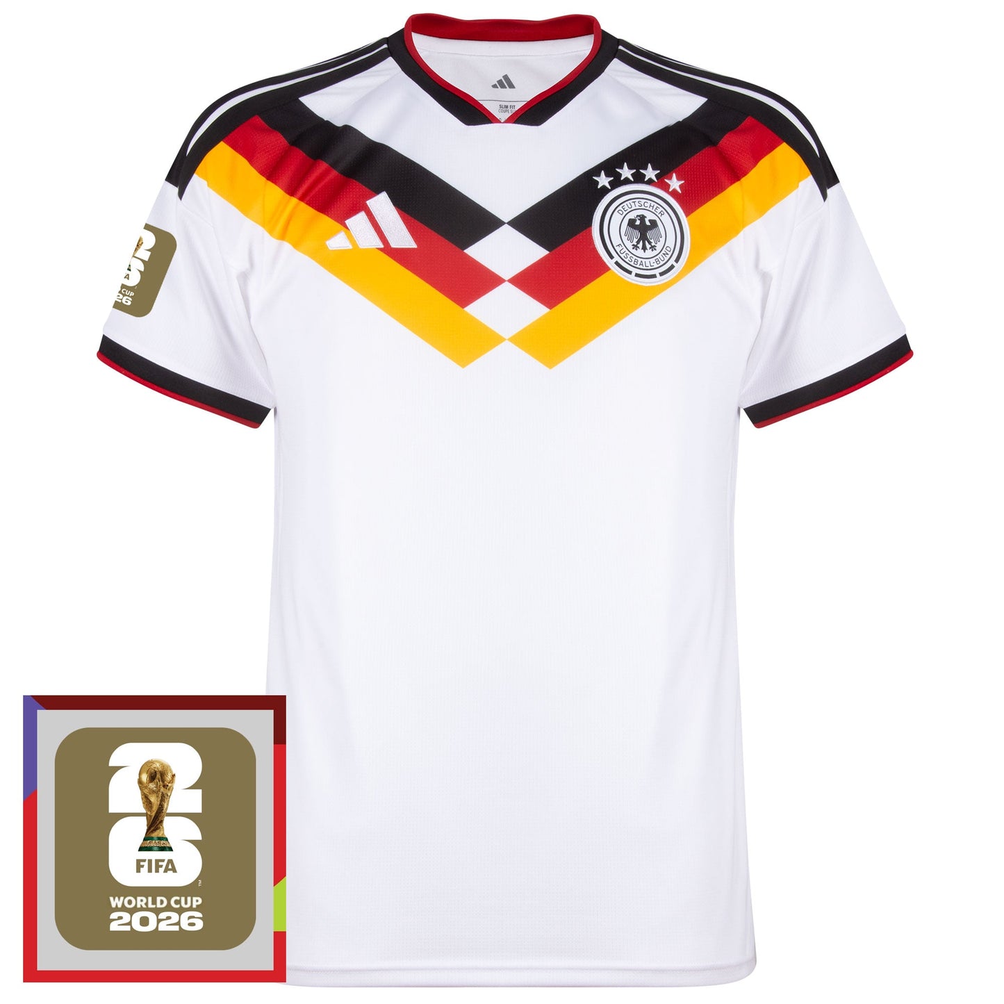 adidas Germany Home KIDS Shirt 2026-2027 incl. FIFA World Cup 2026 Winners Edition Patch