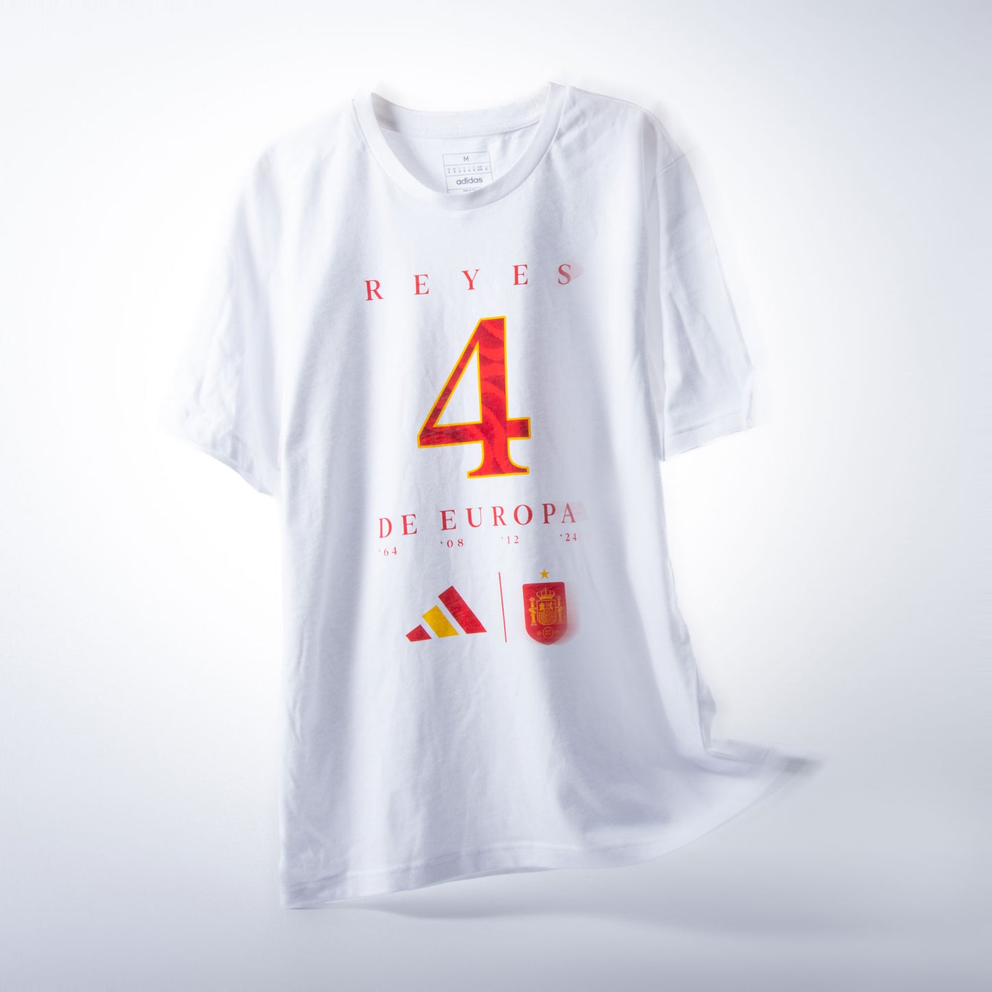 adidas Euro 2024 Spain Official Winners T-Shirt - White