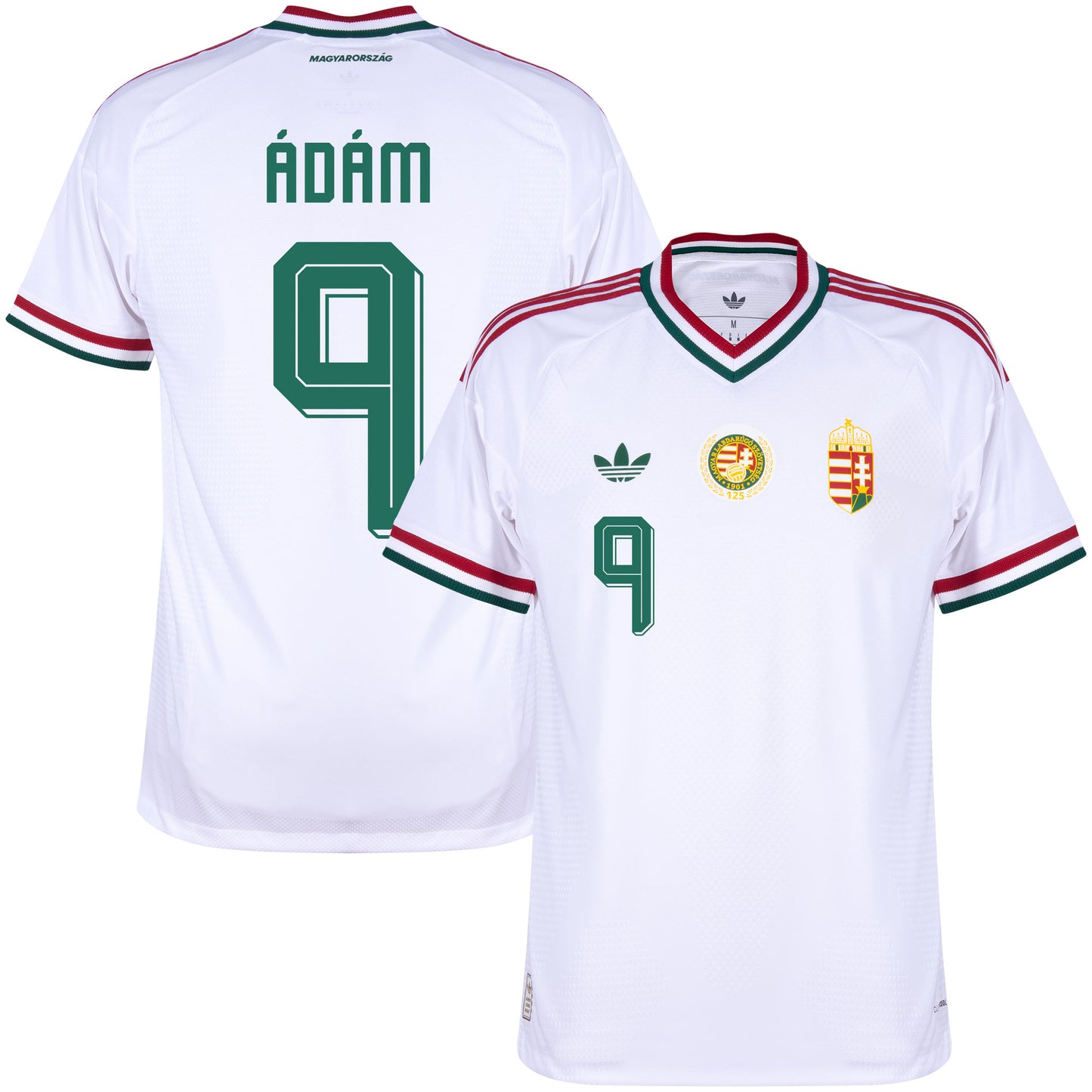 adidas Hungary Authentic Away Ádám 9 Shirt 2026-2027 (Official Printing)