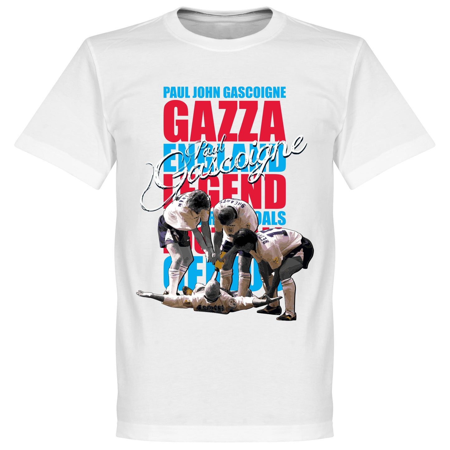 Gazza Legend T-Shirt - White