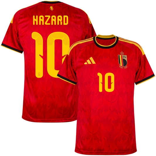 adidas Belgium Home Hazard 10 Shirt 2026-2027 (Official Printing)