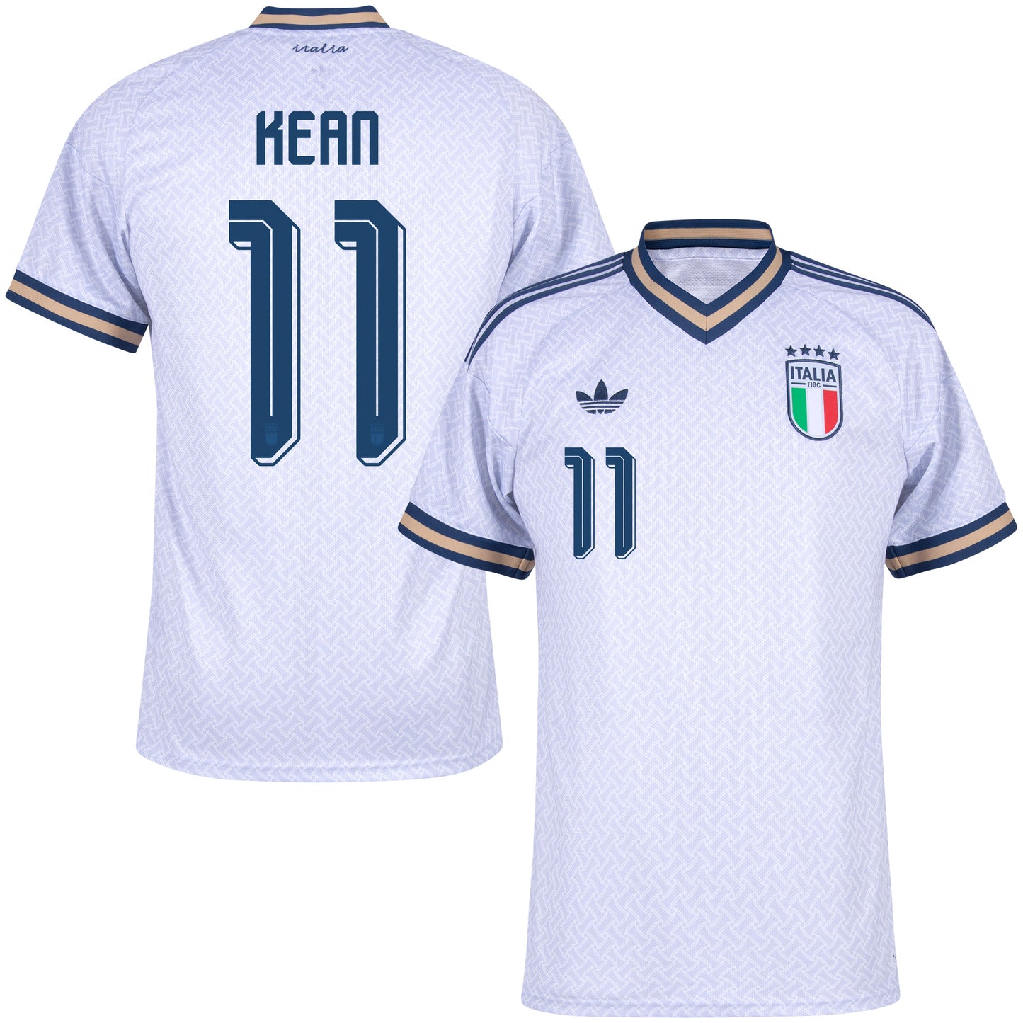 adidas Italy Away Kean 11 Shirt 2026-2027 (Official Printing)