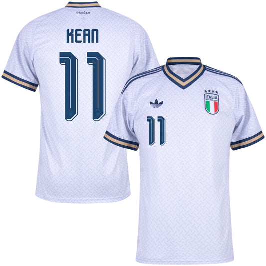 adidas Italy Away Kean 11 Shirt 2026-2027 (Official Printing)