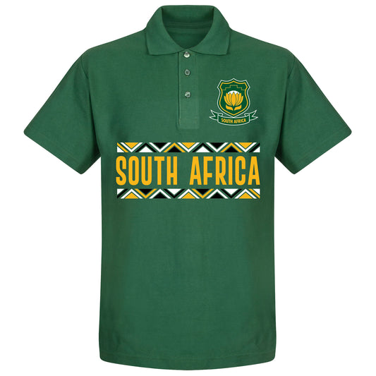 South Africa Rugby Team Polo Shirt - Bottle Green