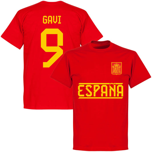 Spain Gavi 9 Team T-shirt - Red