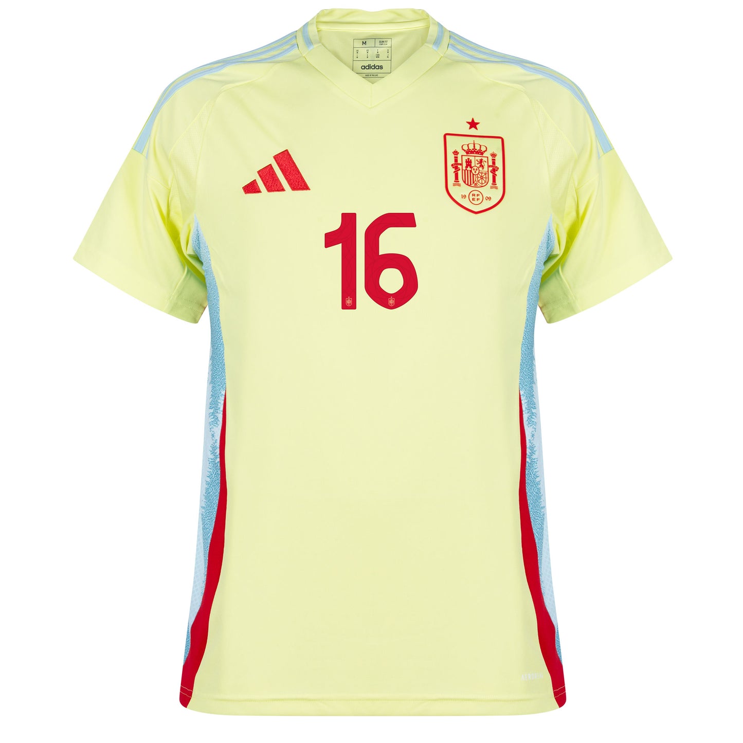 adidas Spain Away Rodrigo 16 Shirt 2024-2025 (Official Printing)
