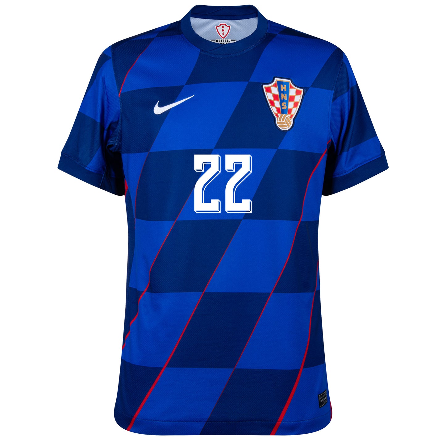 Nike Croatia Away Juranović 22 Shirt 2024-2025 (Official Printing)