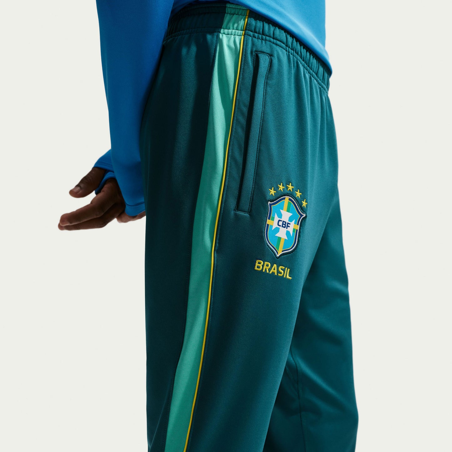 Nike Brazil Dri-Fit Strike Knitted Pants - Teal - 2026-2027
