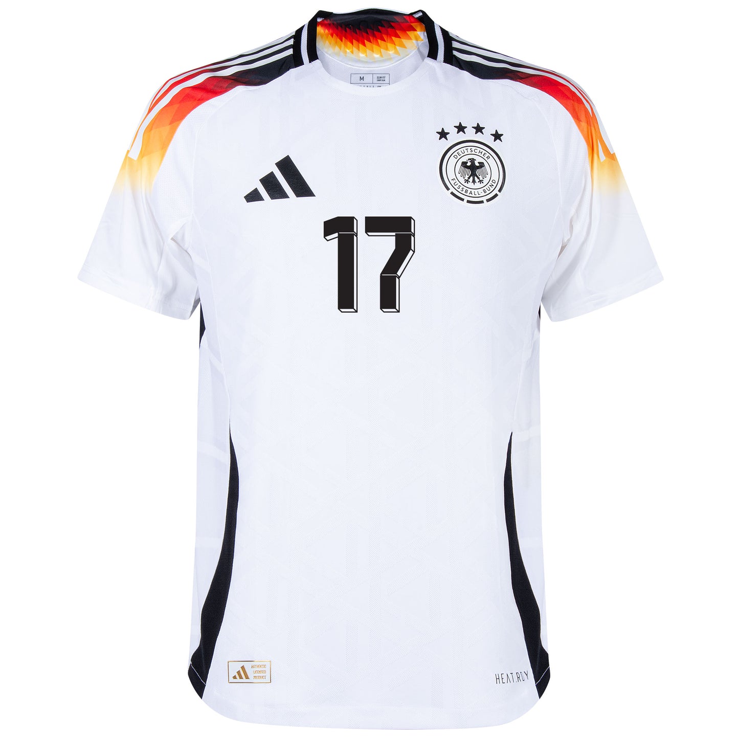 adidas Germany Authentic Home Wirtz 17 Shirt 2024-2025 (Official Printing)