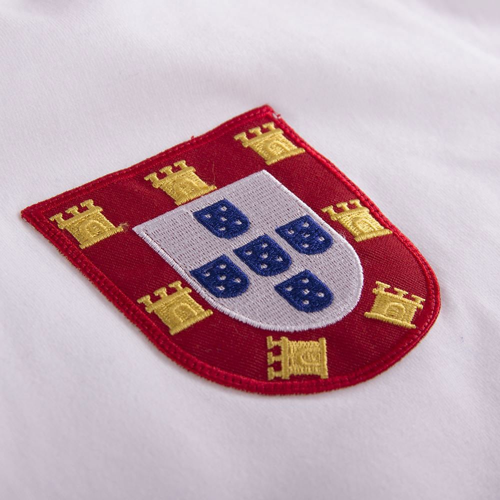 Copa Portugal Away Figo 7 Retro Shirt 1972-1973 (Retro Flock Printing)