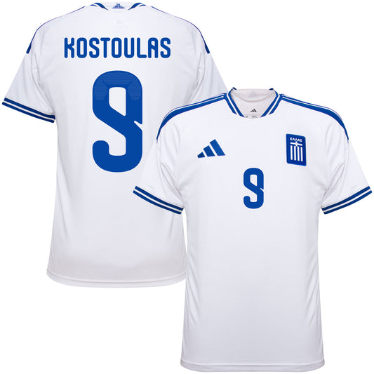adidas Greece Home Kostoulas 9 Shirt 2026-2027 (Official Printing)