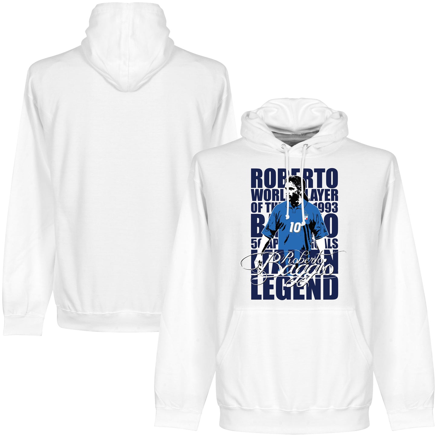 Roberto Baggio Legend Hoodie - White