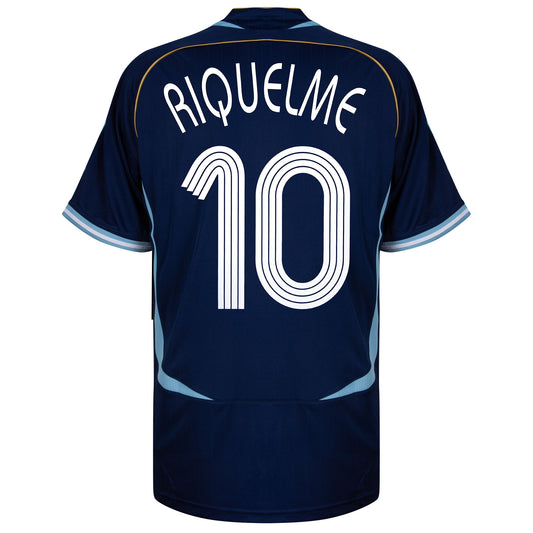 adidas Argentina Reissue Away Riquelme 10 Shirt 2006 (Retro Flex Printing)