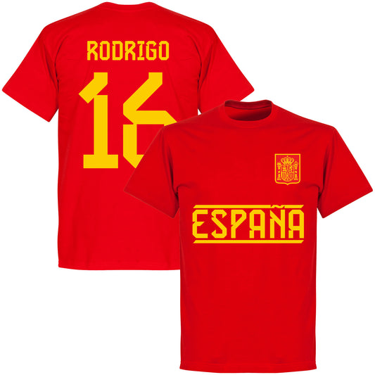Spain Team Rodrigo 16 T-shirt - Red
