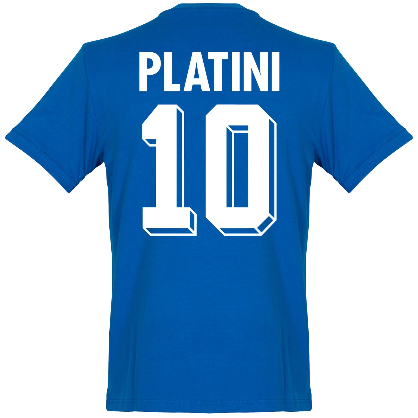 Copa France Olympics Platini 10 Retro Shirt 1968 (Retro Flock Printing)