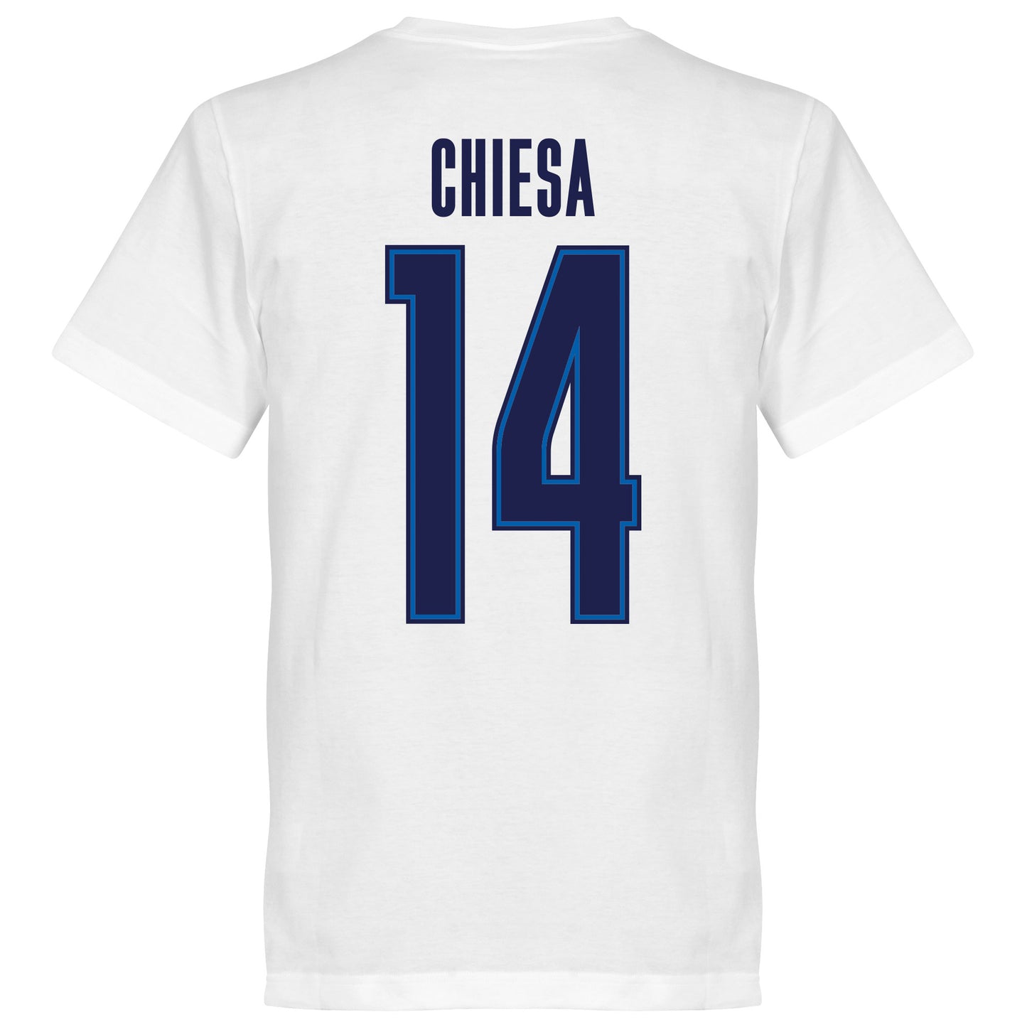 Italy Chiesa 14 Team T-shirt - White