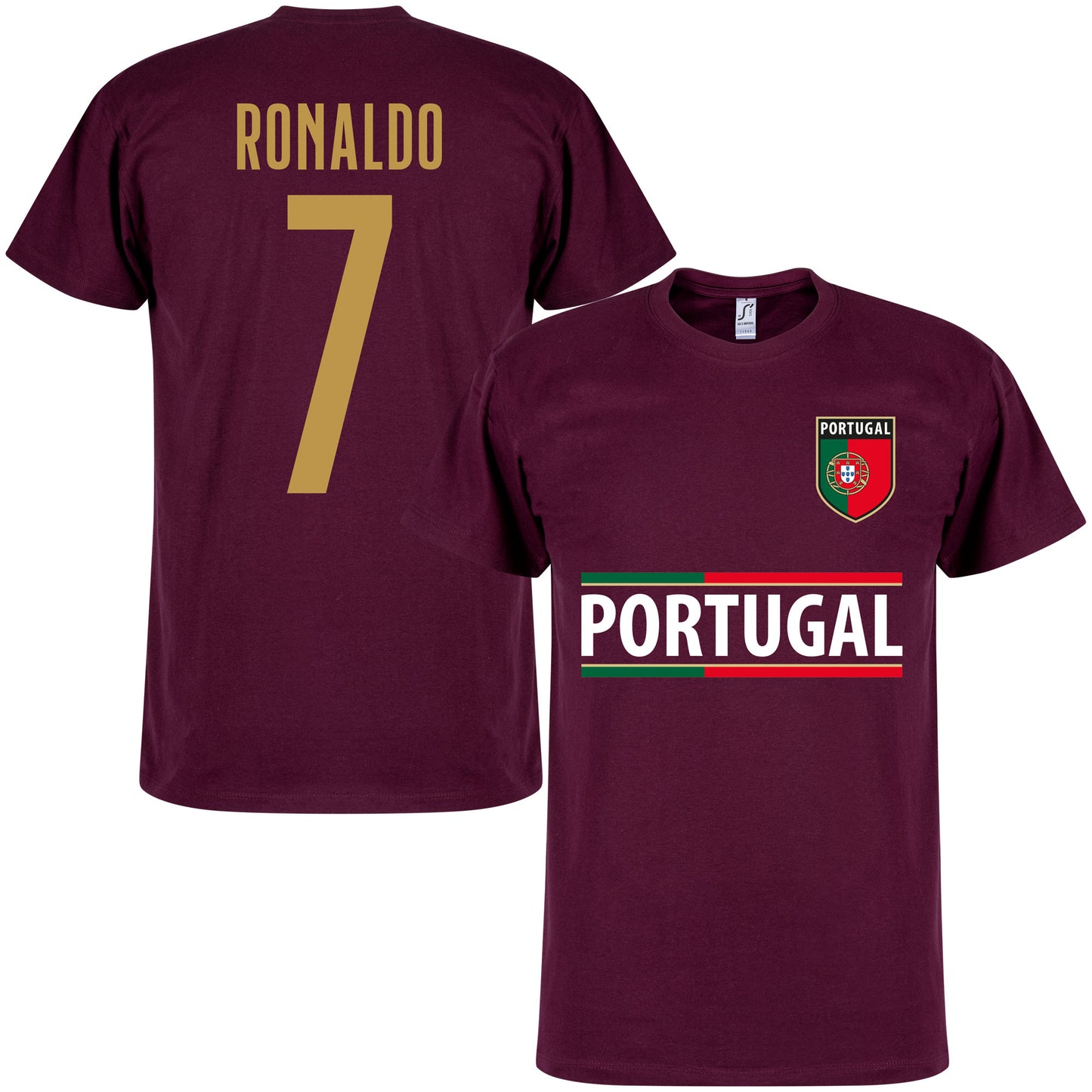 Portugal 2022 Team Ronaldo 7 T-shirt - Maroon