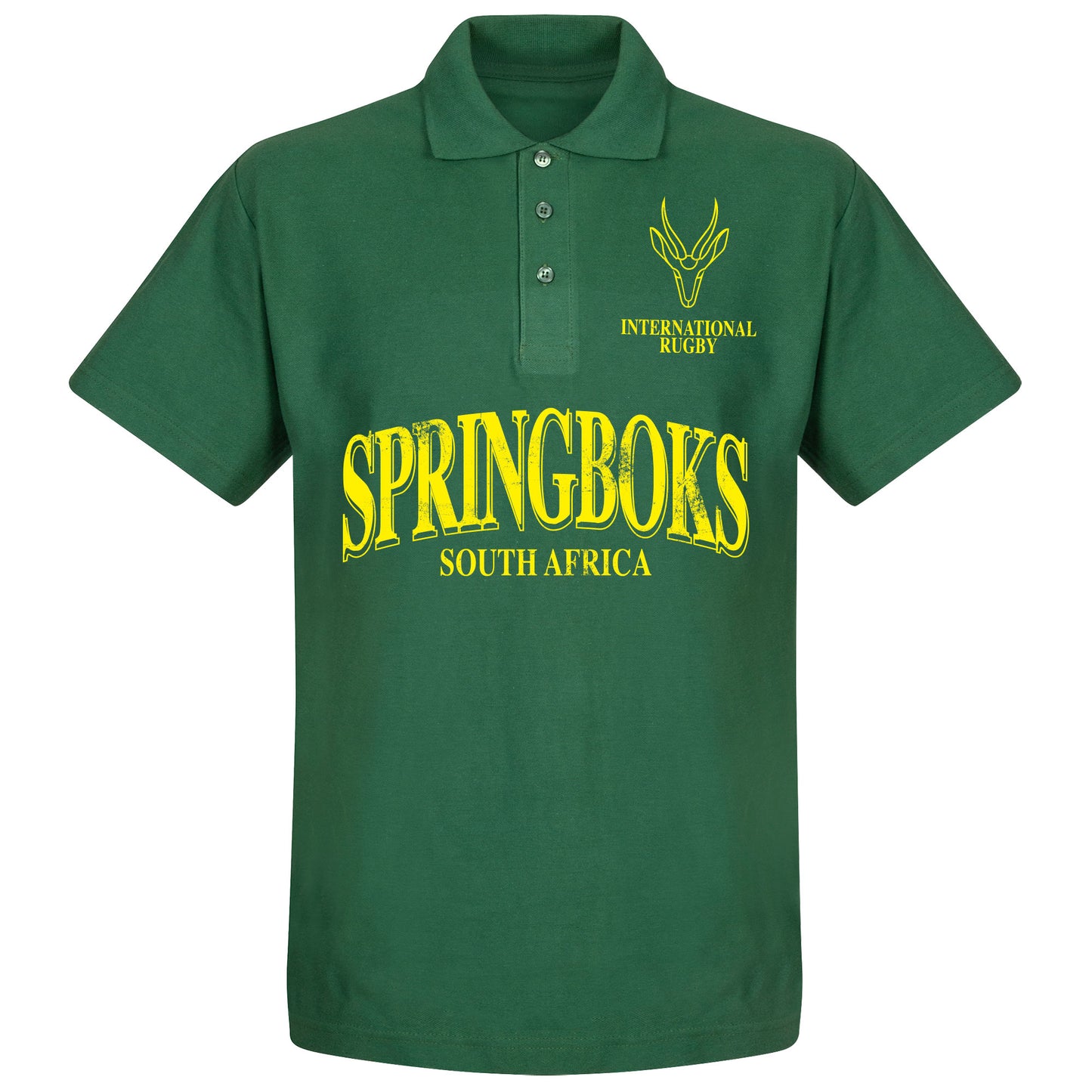 South Africa Rugby Polo Shirt - Bottle Green