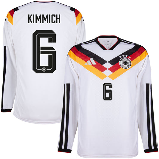adidas Germany Authentic Home L/S Kimmich 6 Shirt 2026-2027 (Official Printing)