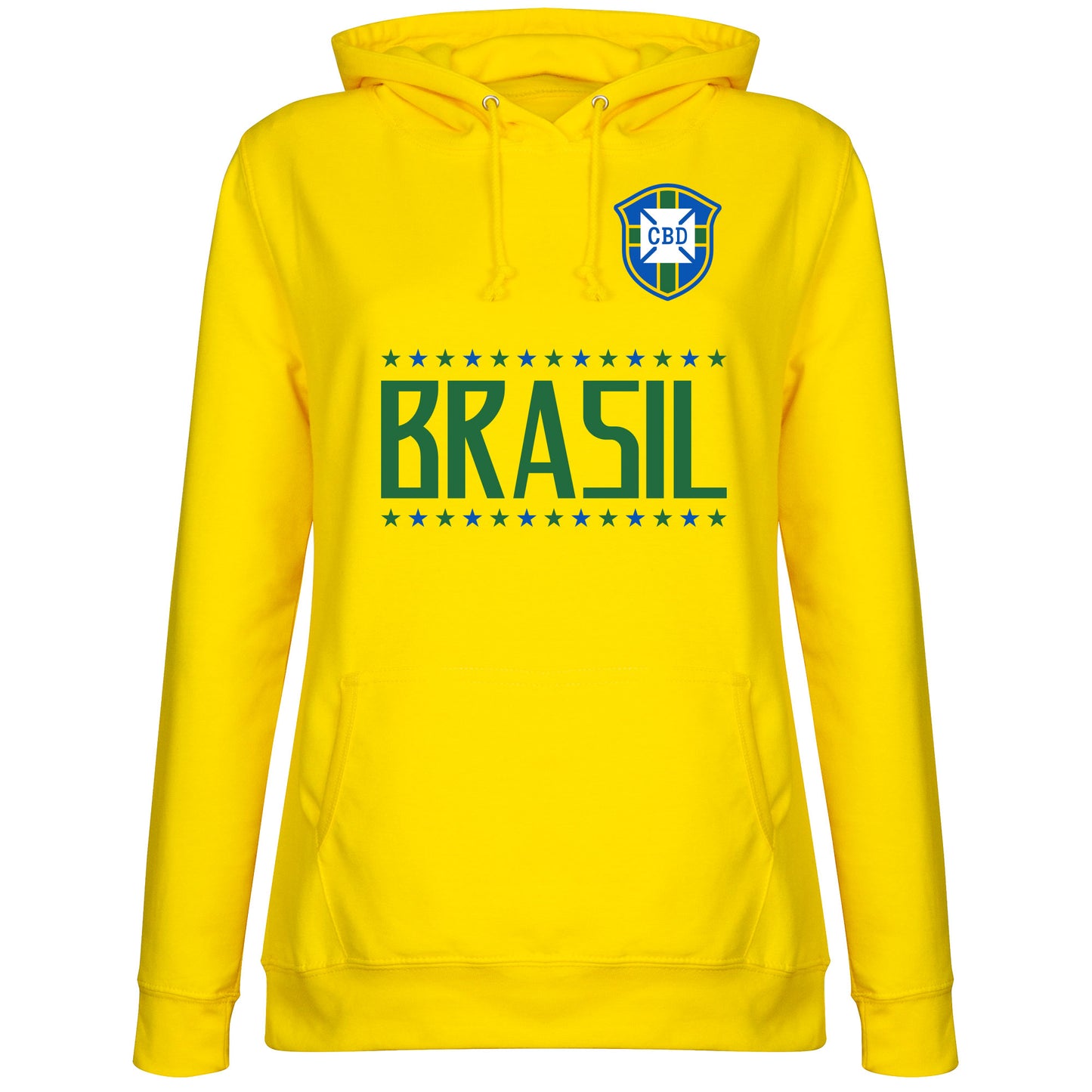 Brazil Team Womens Hoodie - Yellow