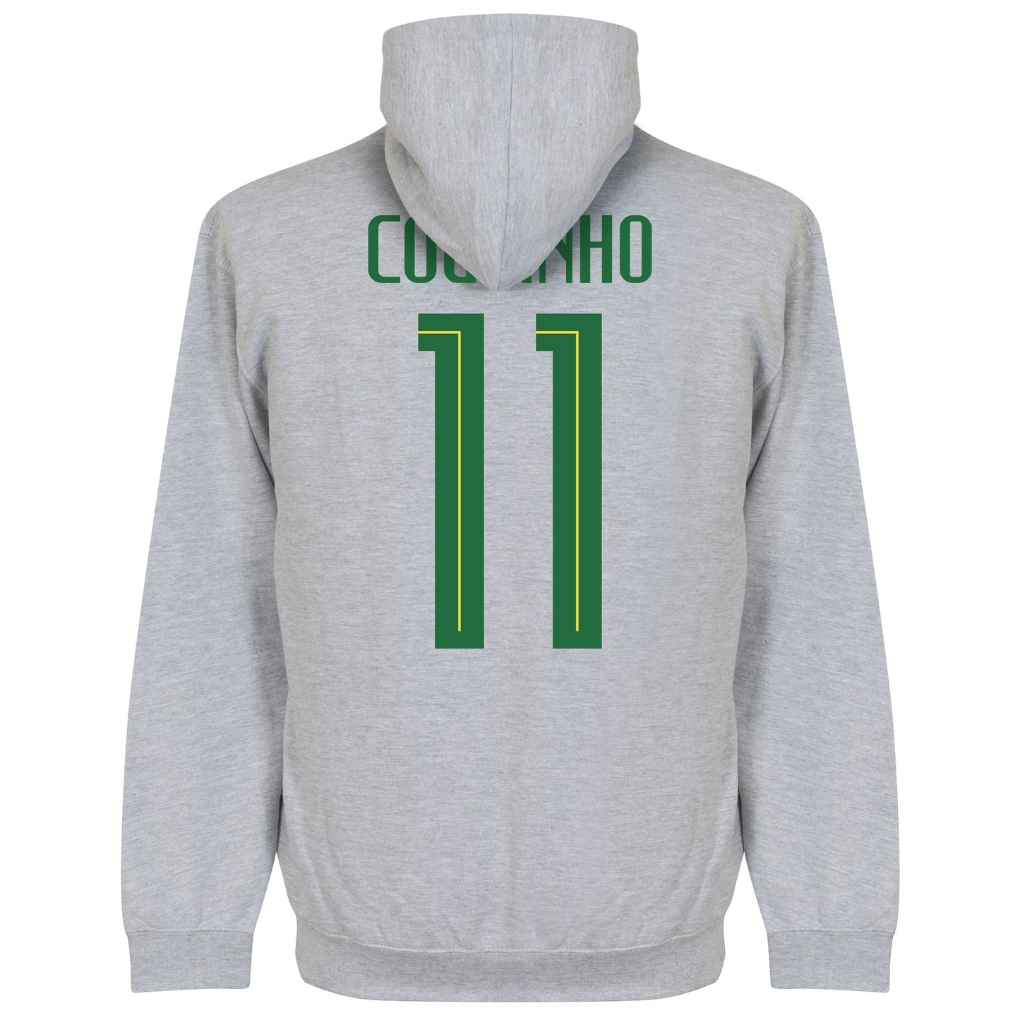 Brasil Coutinho 11 Team Kids Hoodie - Grey