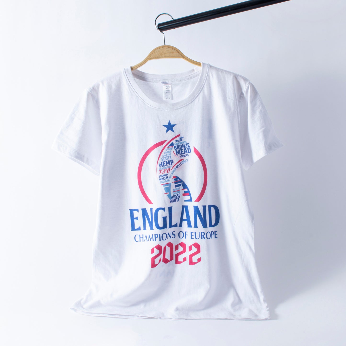 England 2022 Winners Road to Victory T-shirt - White