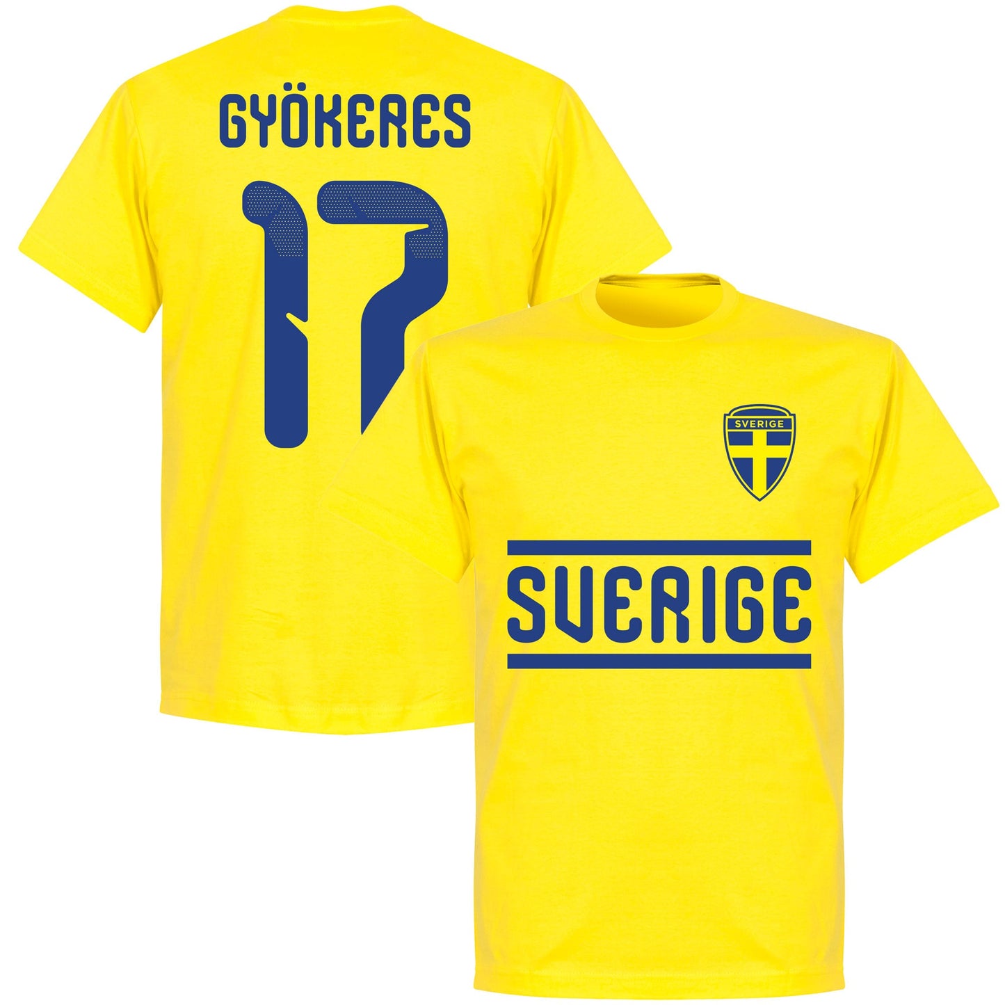 Sweden Team Gyökeres 17 KIDS T-shirt - Yellow