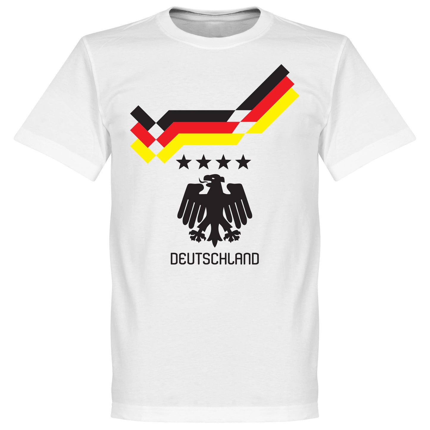 1990 Germany 4 Star Retro T-Shirt - White