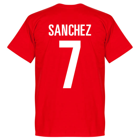 Chile Sanchez Football T-shirt - Red