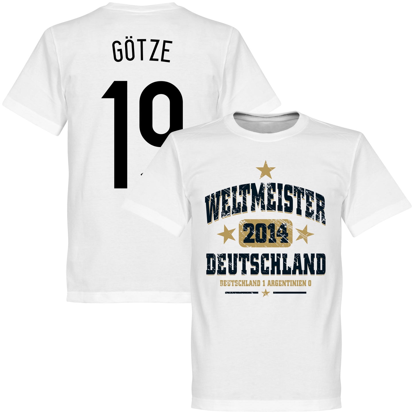 Deutschland Weltmeister Götze T-Shirt - White