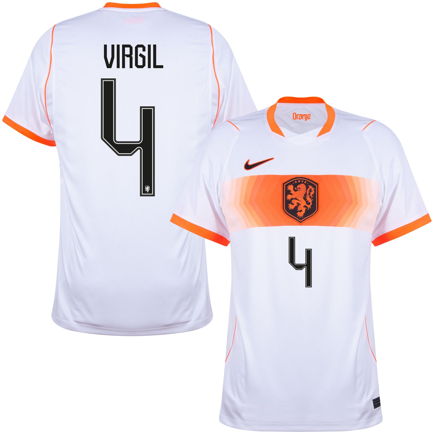 Nike Holland Away Virgil 4 Shirt 2026-2027 (Official Printing)