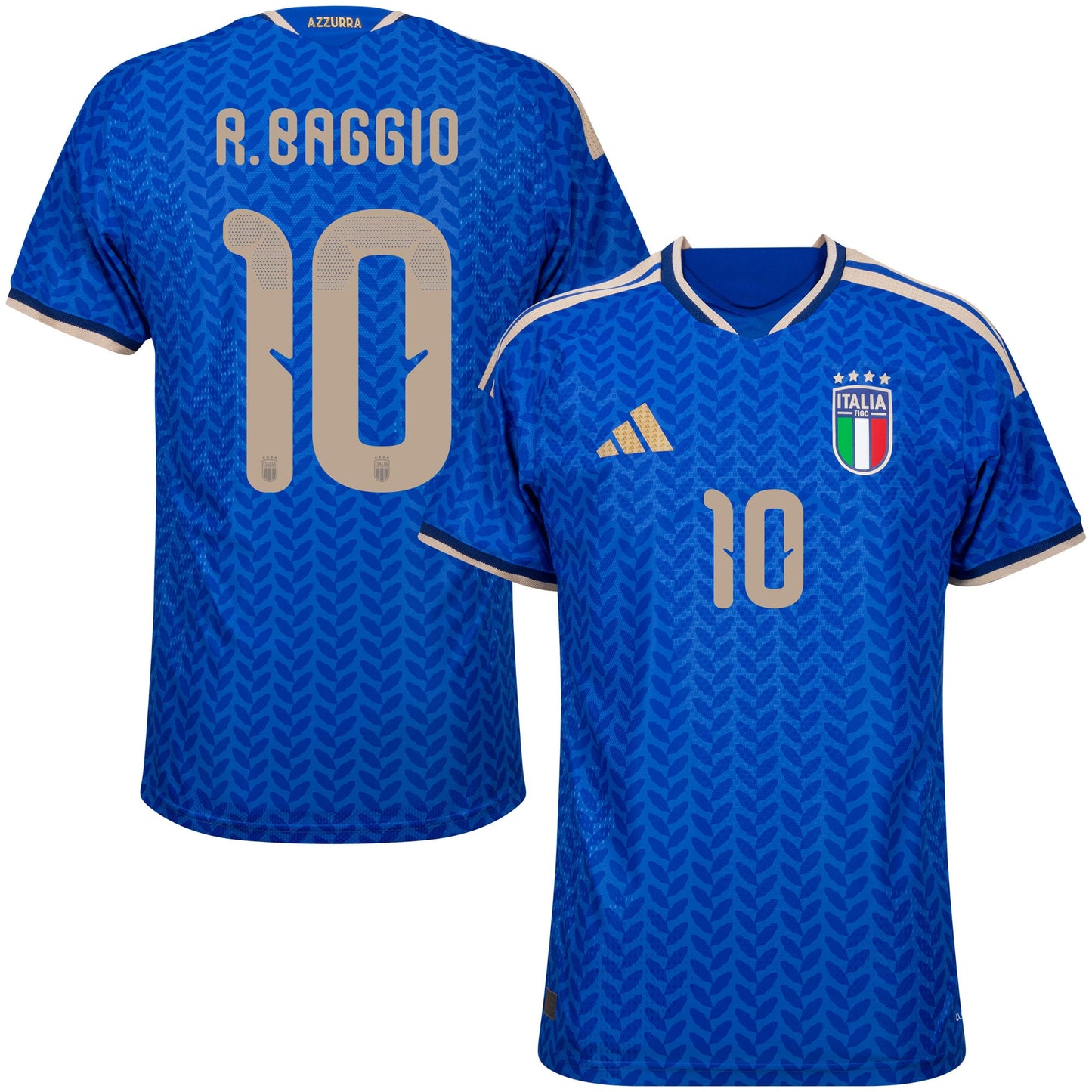 adidas Italy Authentic Home R. Baggio 10 Shirt 2026-2027 (Official Printing)