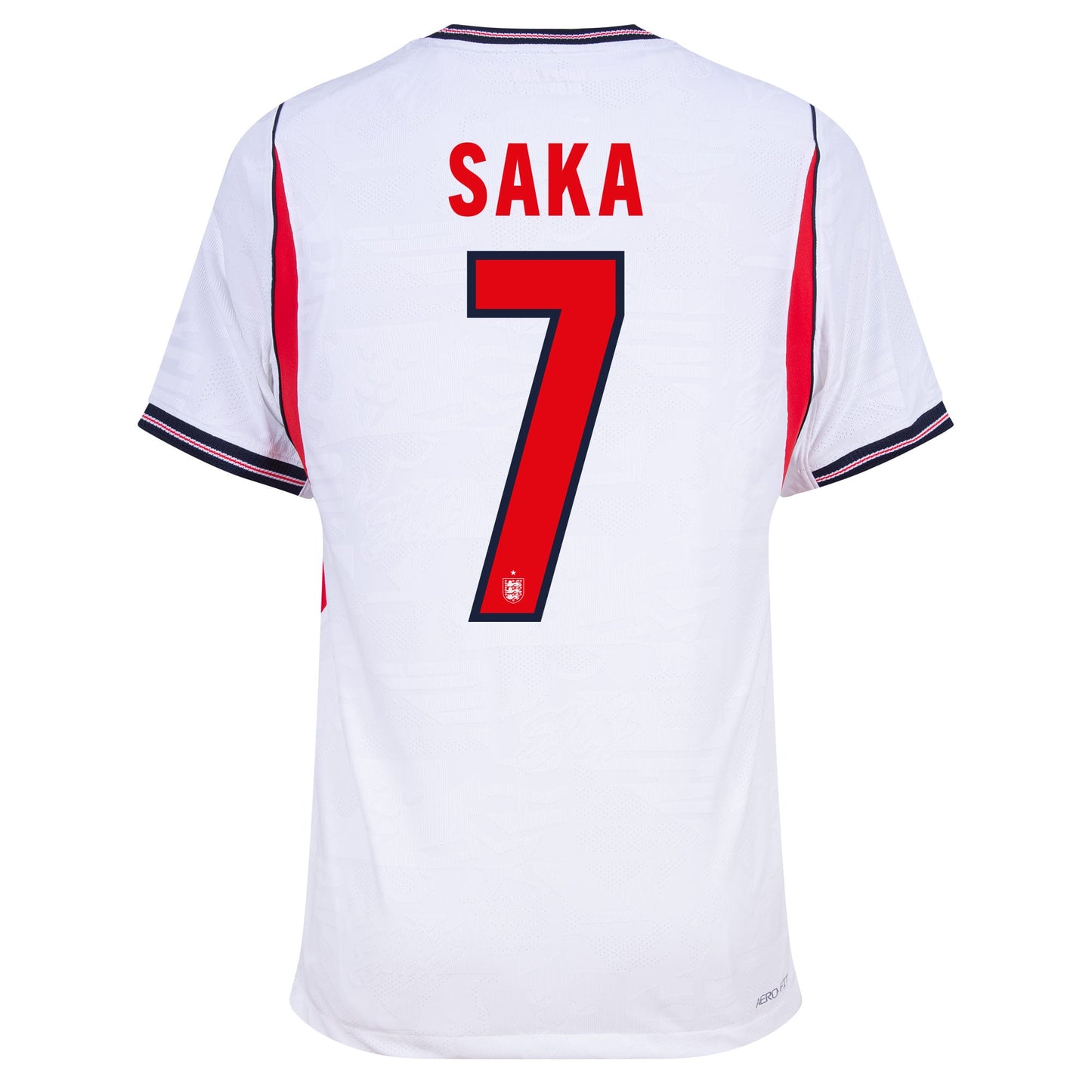 Nike England Aero-Fit Match Home Saka 7 Shirt 2026-2027 (Official Printing)