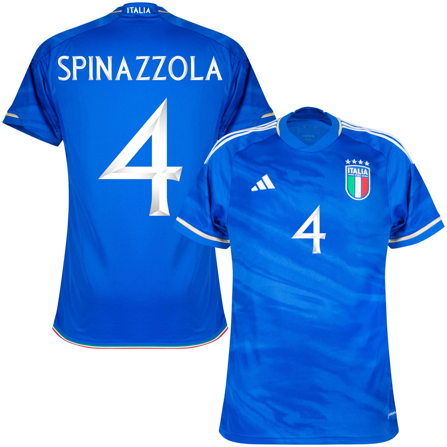 adidas Italy Home Spinazzola 4 Shirt 2023-2024 (Official Printing)