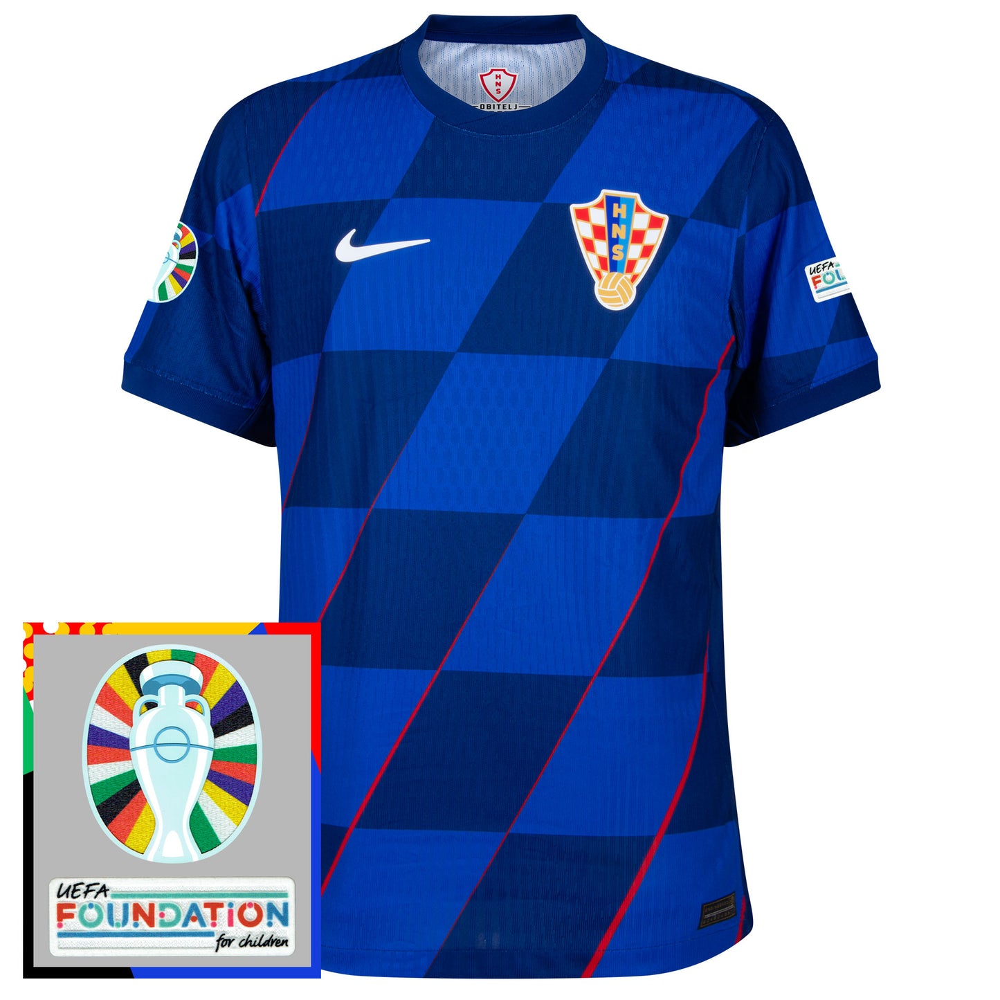 Nike Croatia Away Dri-Fit ADV Match Shirt 2024-2025 incl. Euro 2024 & Foundation Tournament Patches